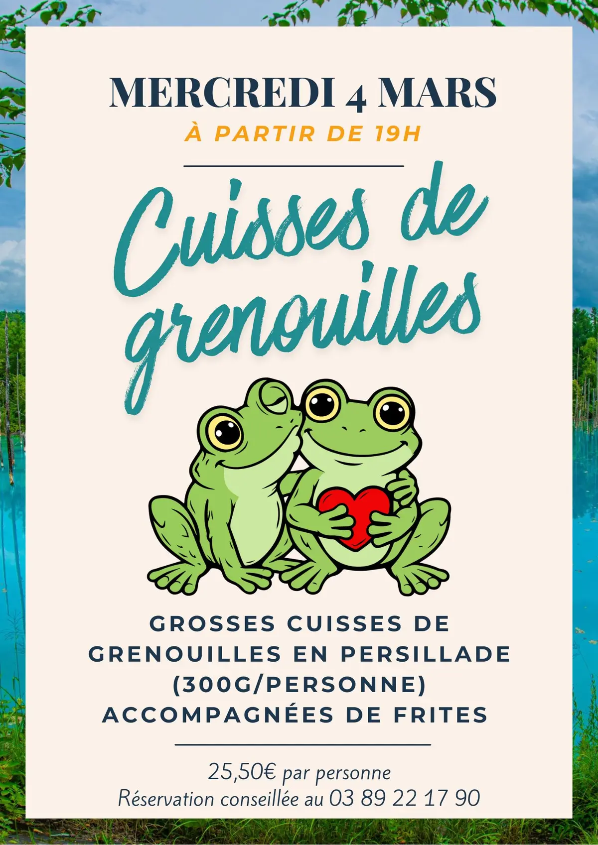 Soirée cuisses de grenouilles
