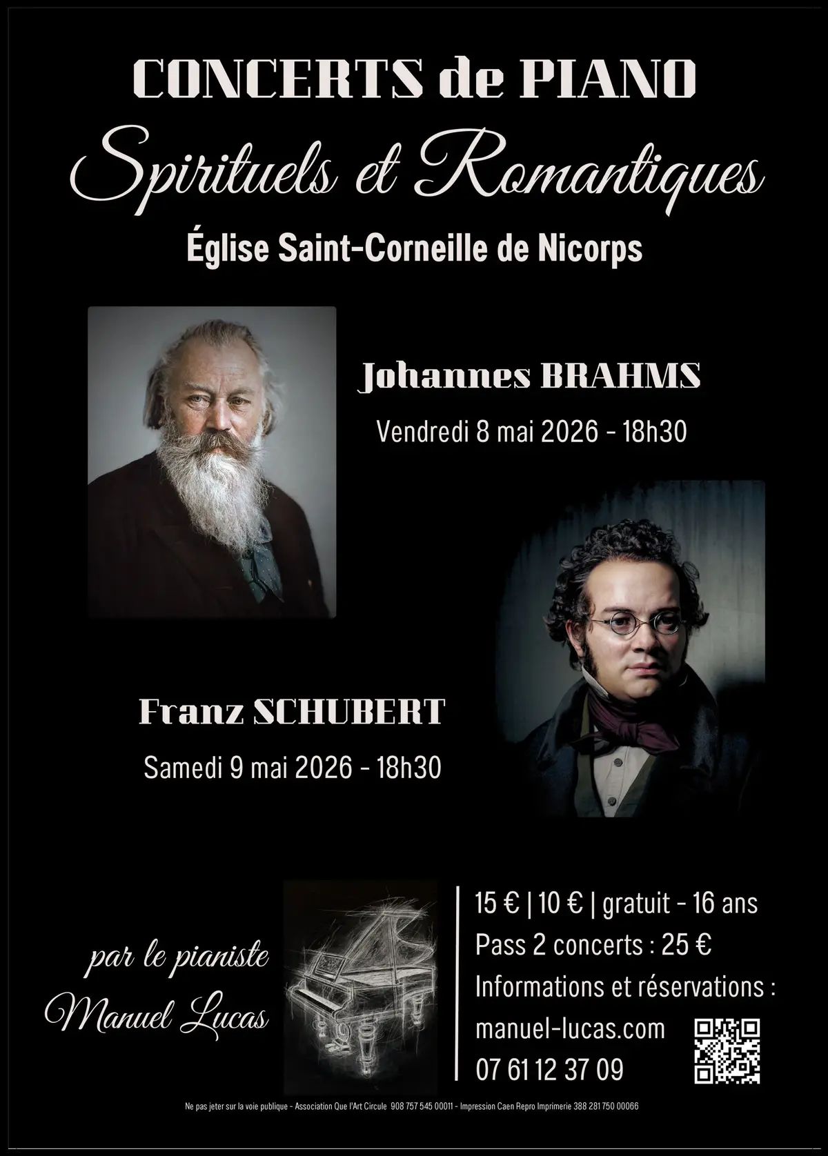 Spirituels et romantiques au piano : Brahms et Schubert