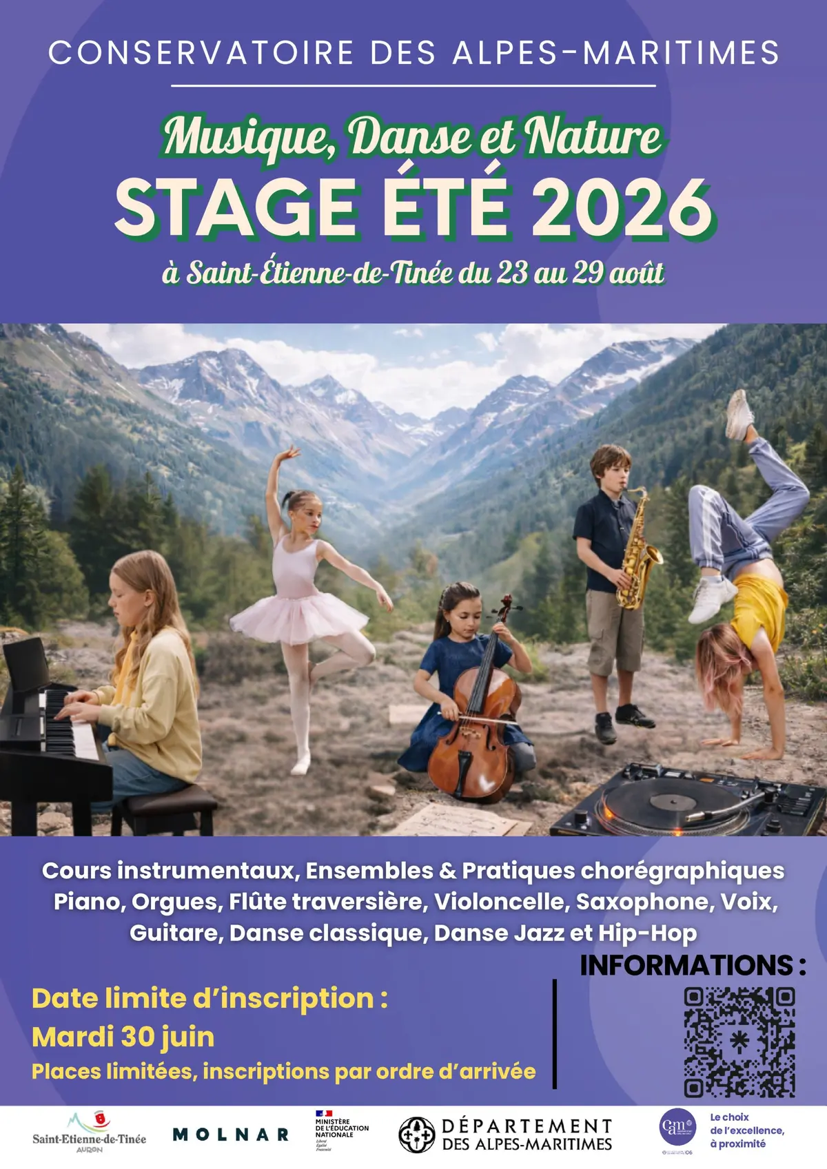 Stage d'été Musique, Danse et Nature