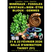 Salon Minéraux Fossiles Gemmes Météorites Cristaux  et Bijoux de Créateurs