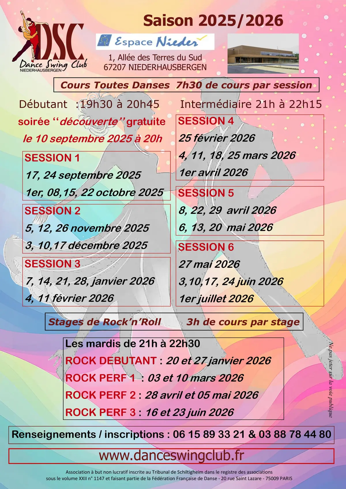 Cours Toutes Danses/Danses de Bal  - niveau DEBUTANT 