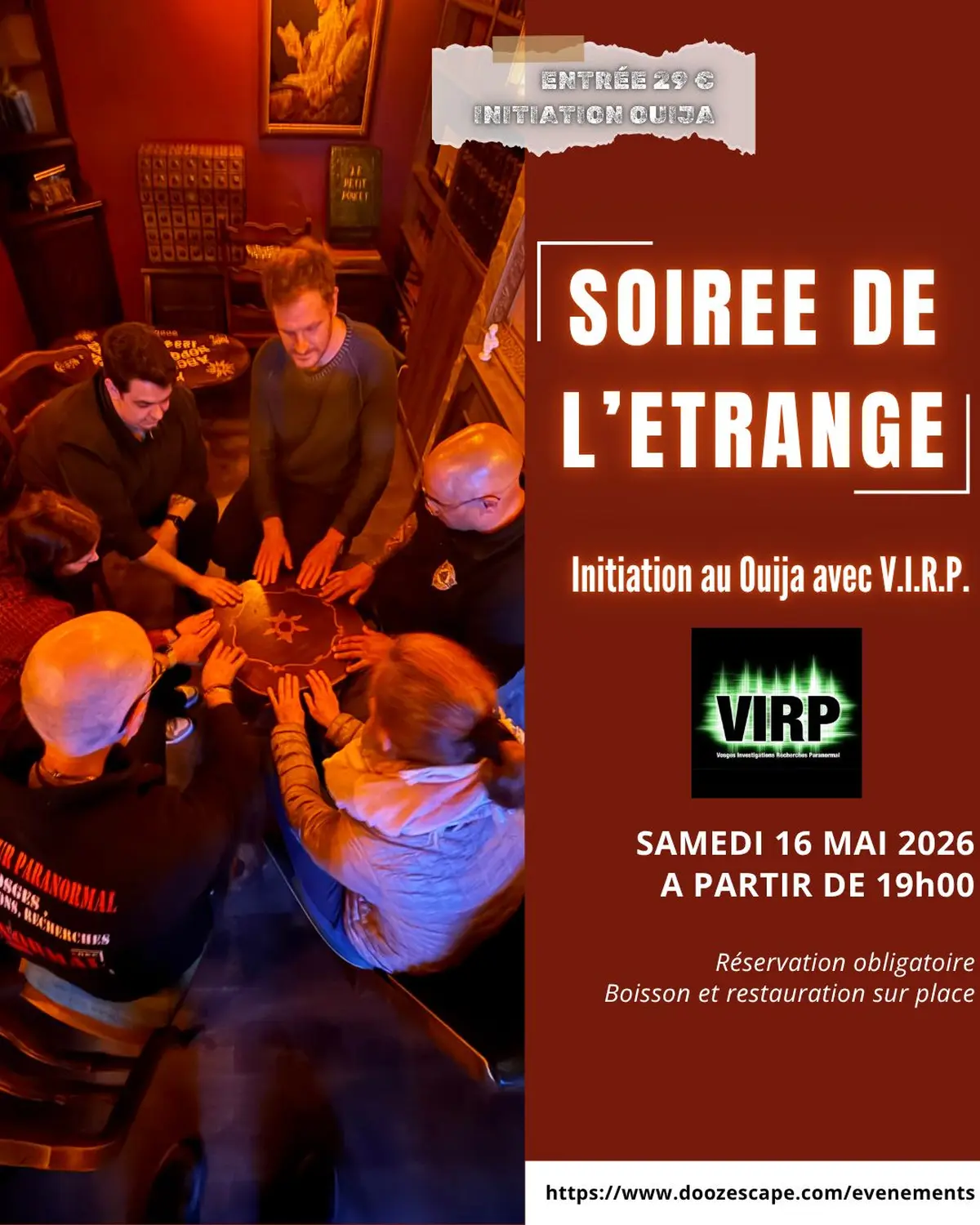 Soirée de l'étrange - Initiation au ouija 