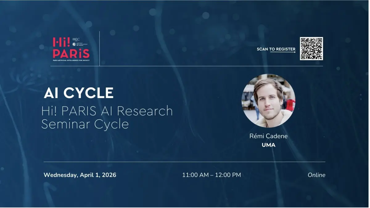 Cycle de séminaires IA – avec Rémi Cadene (UMA)