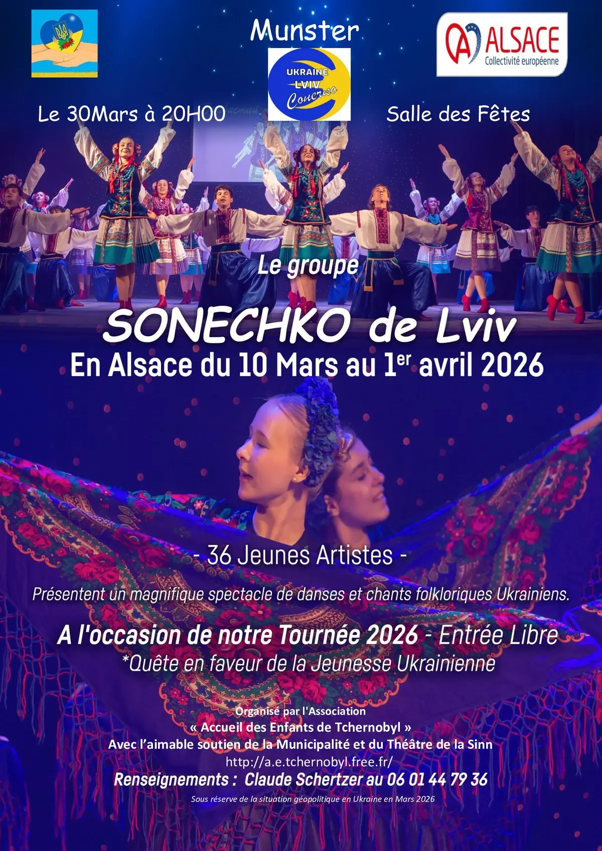 Spectacle de danses et  Chants Ukrainiens