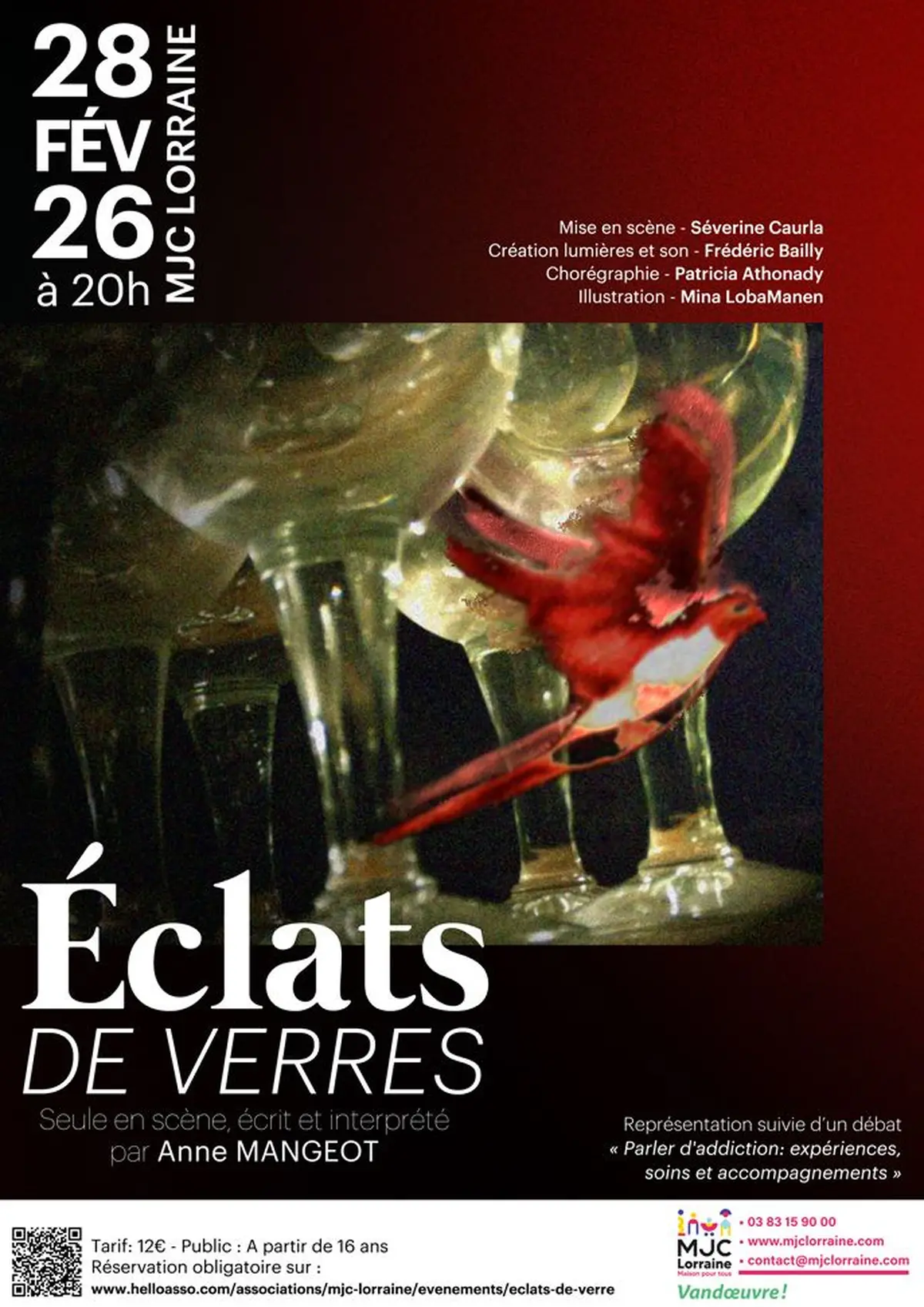 Représentation théâtre Eclats de Verres