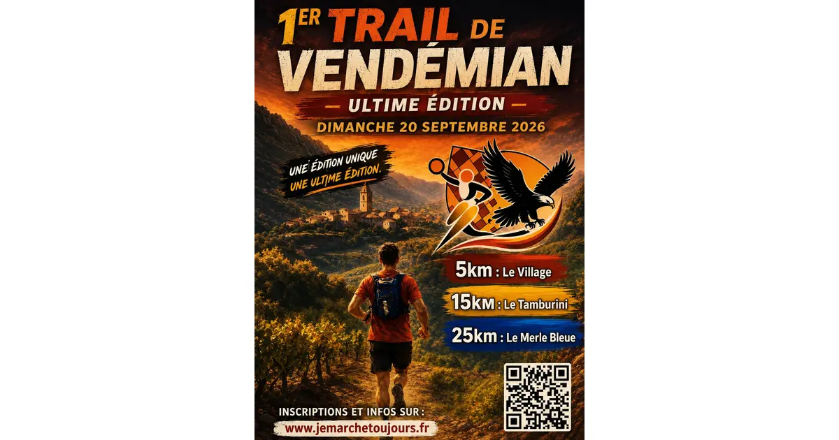 Trail de Vendemian , course Vendémian  : date, inscriptions, tarifs