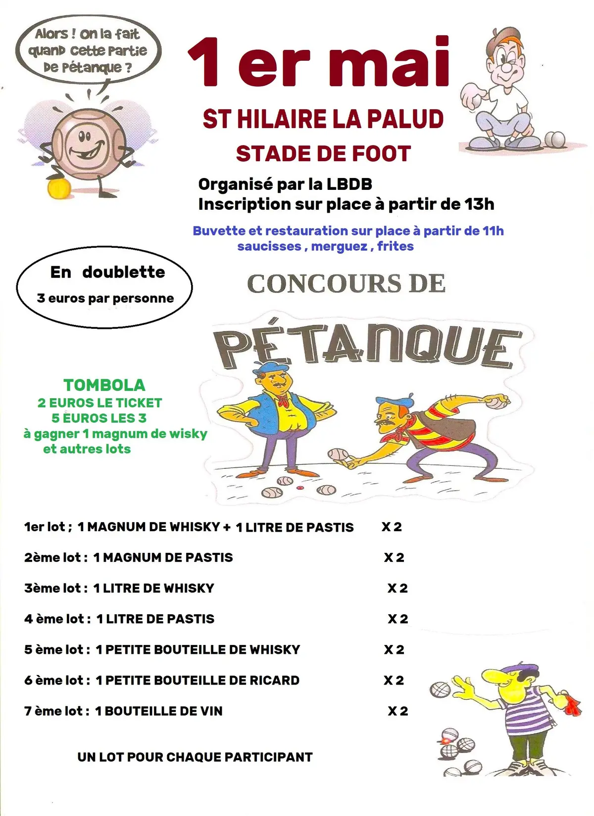 Concours de pétanque 