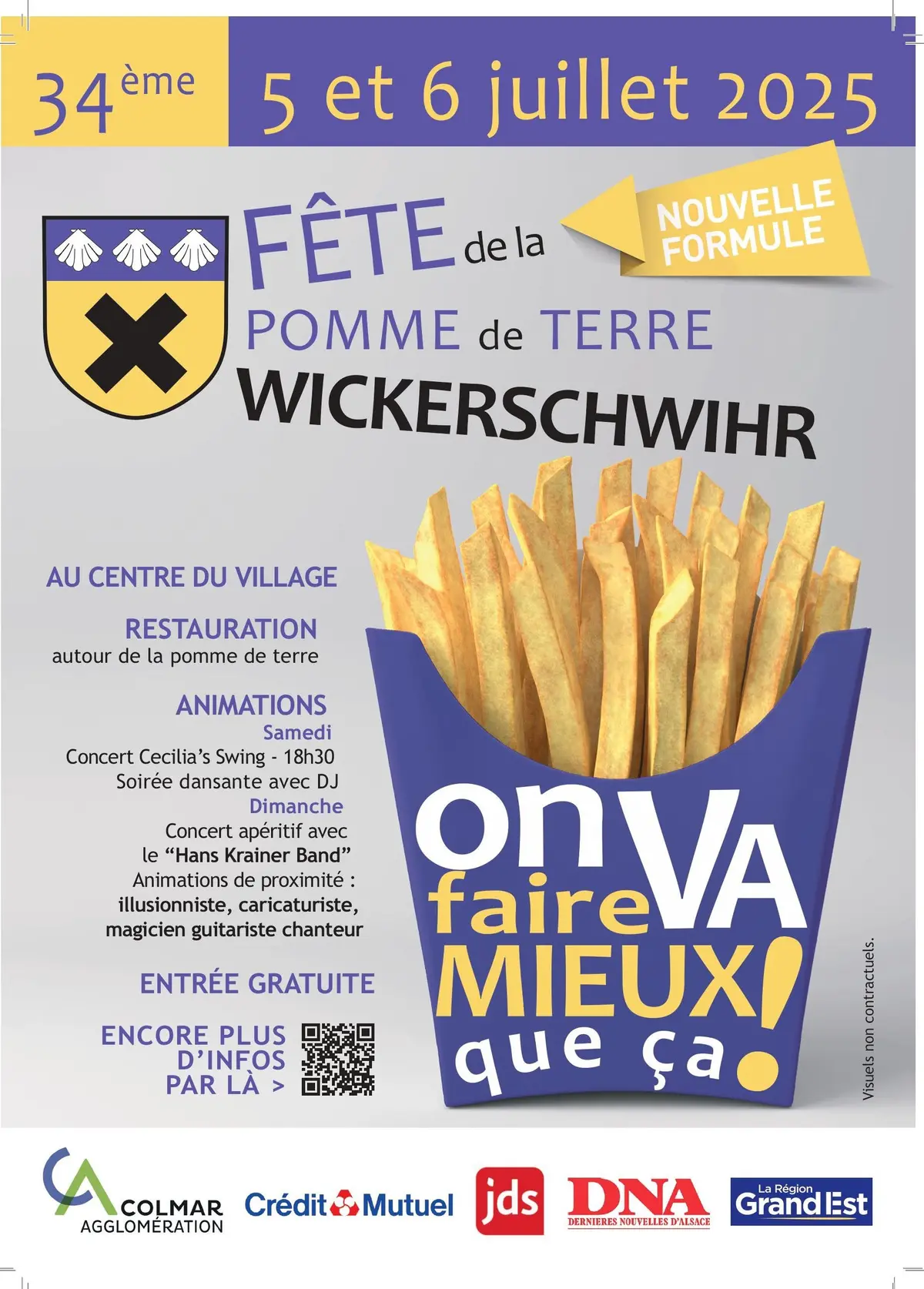 L'affiche de la Fête de la pomme de terre, 34e édition