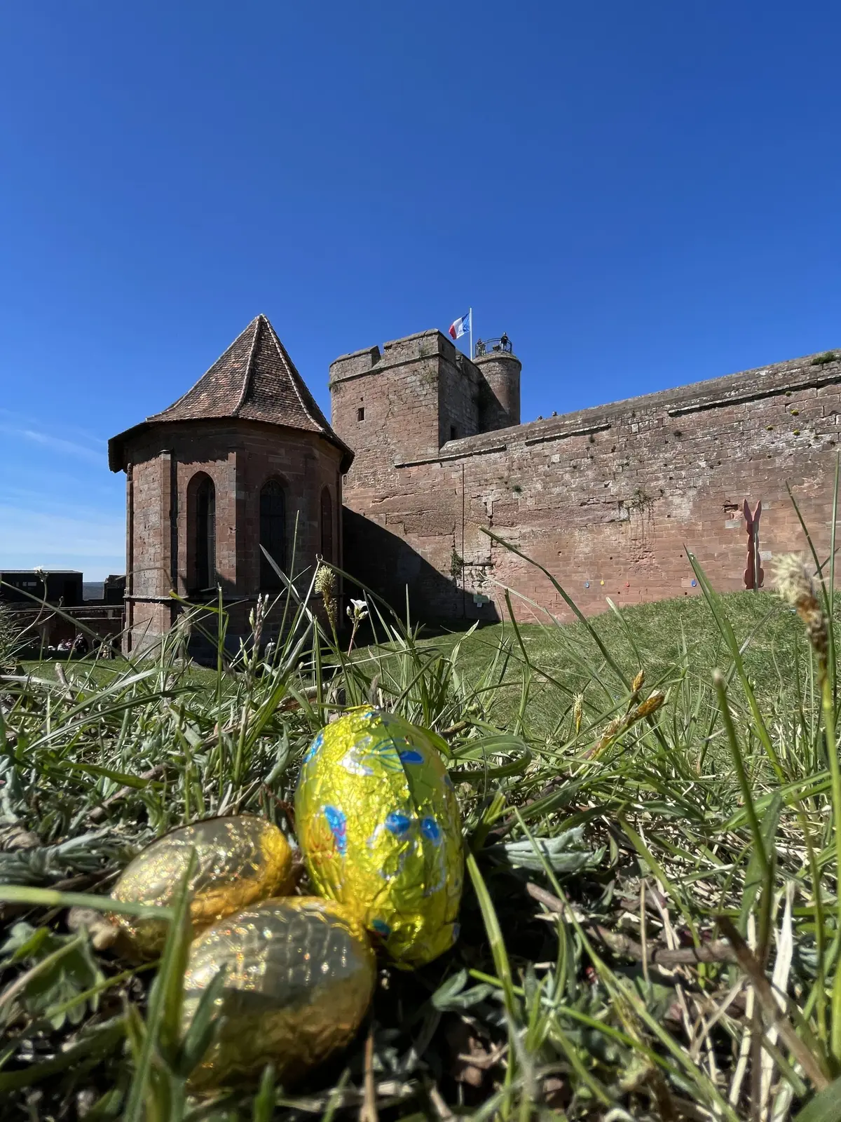 Chasse aux oeufs au ch&acirc;teau de Lichtenberg