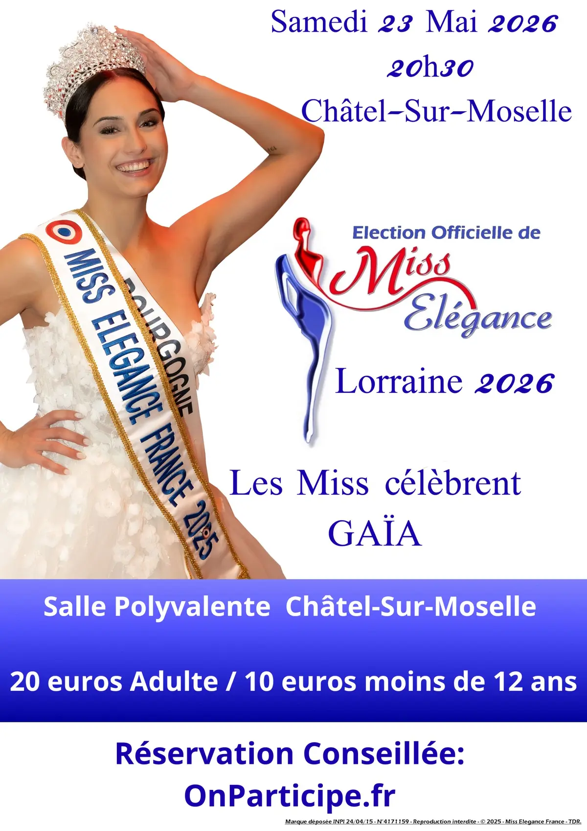 Election Miss El&eacute;gance Lorraine 2026