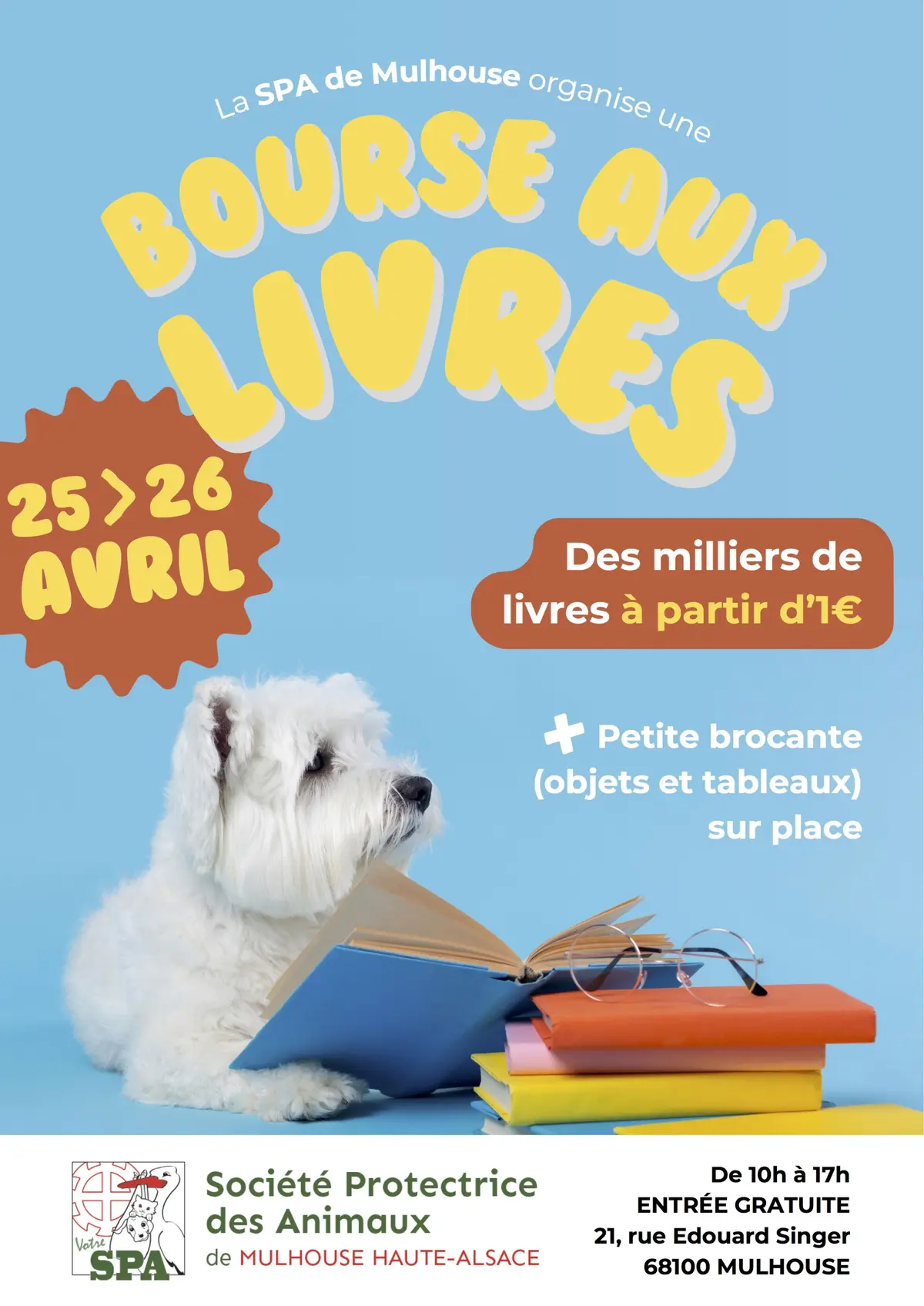 Bourse aux livres &agrave; la SPA de Mulhouse