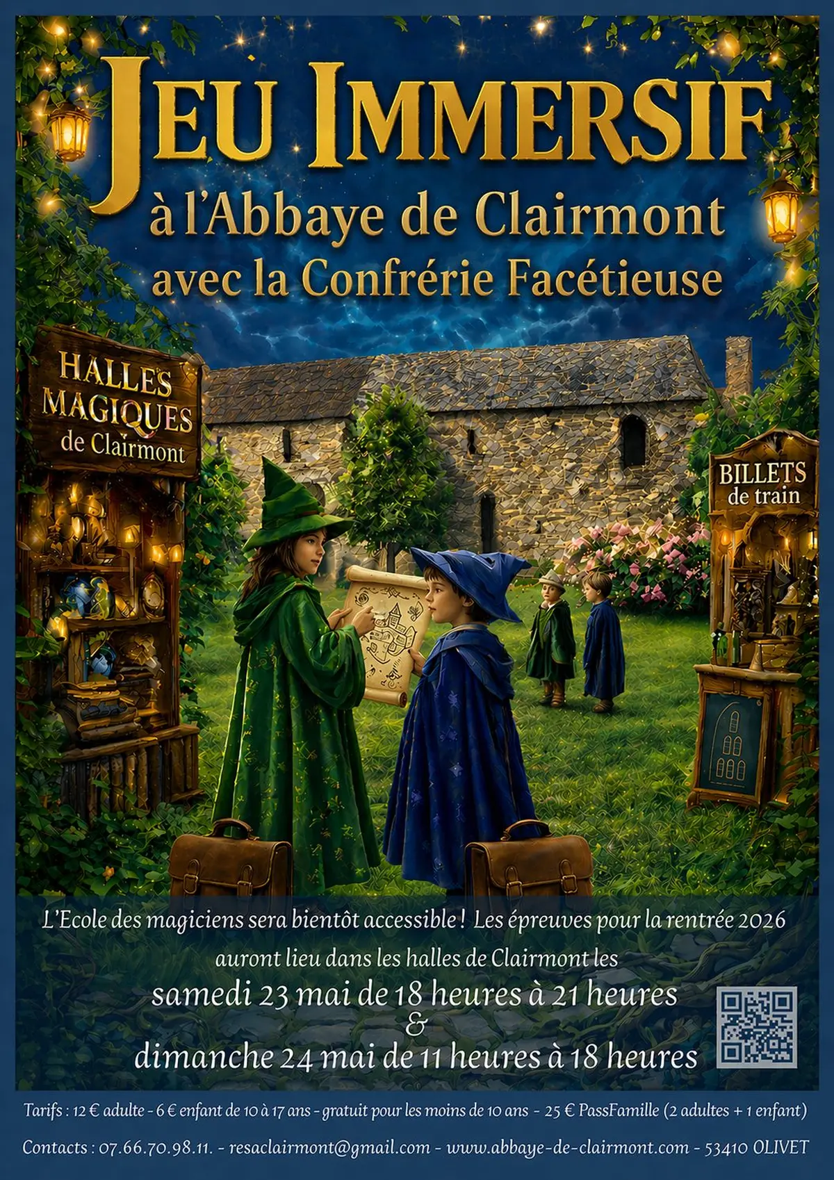 Grand Jeu Immersif &agrave; l'Abbaye de Clairmont