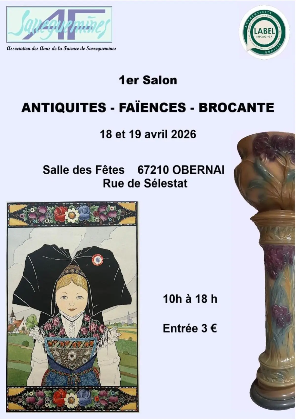 Salon Antiquit&eacute;s - Fa&iuml;ences et Brocante