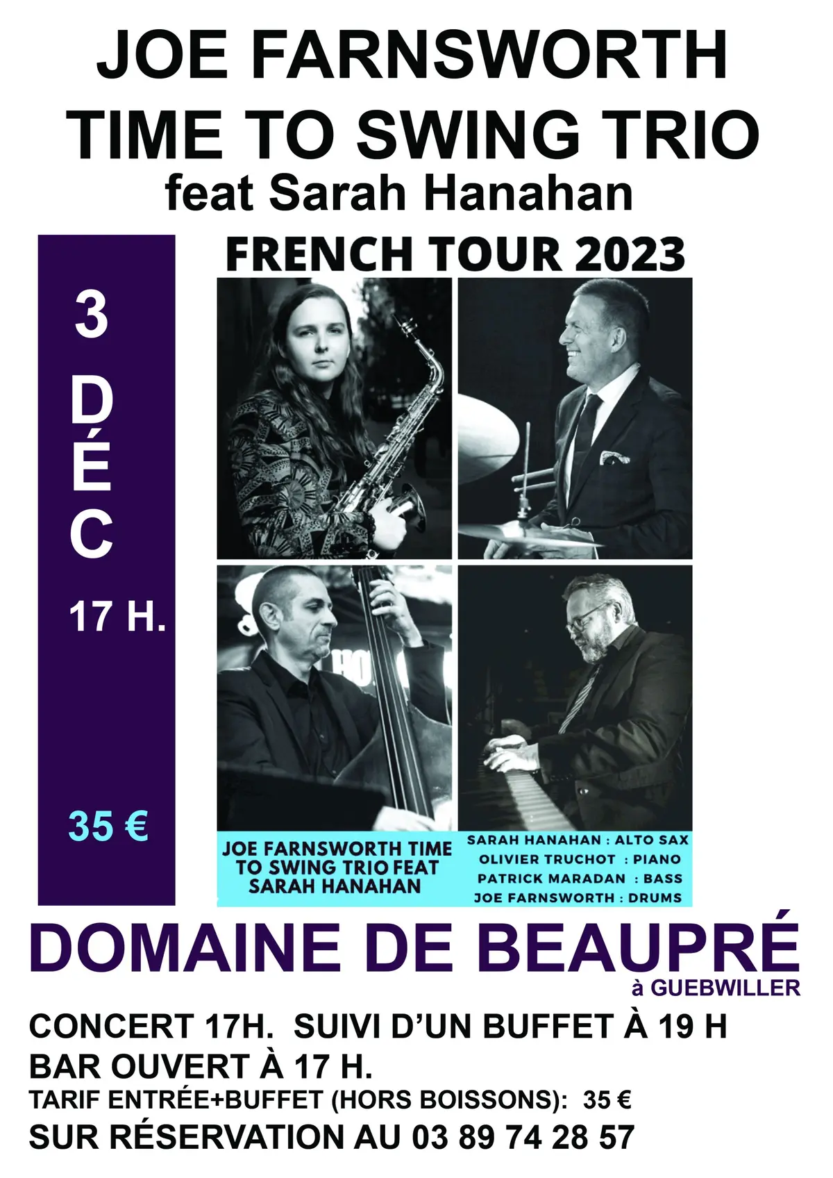 Joe Farnsworth Time To Swing Trio feat Sarah Hanahan