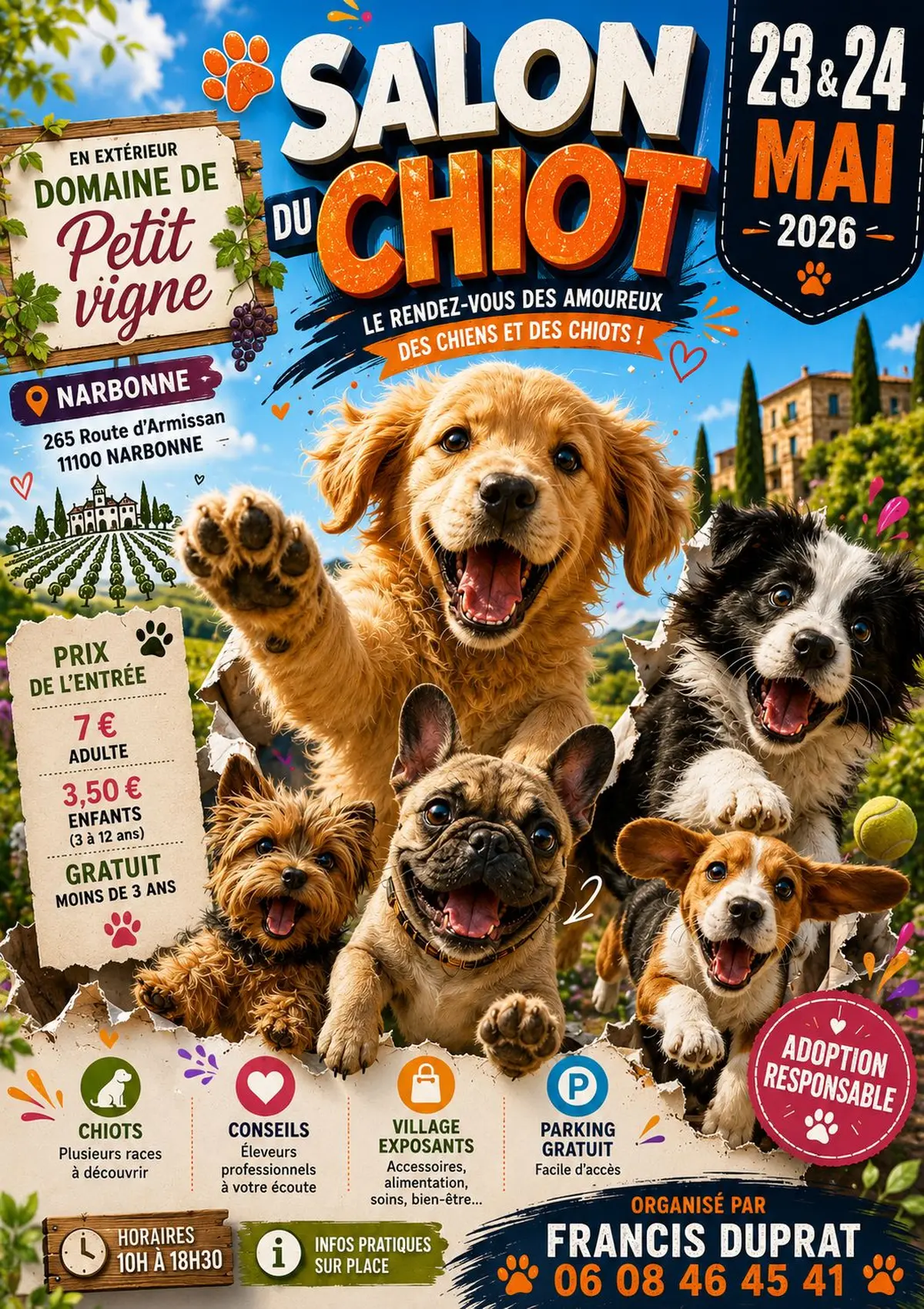 Salon du Chiot Narbonne 2026