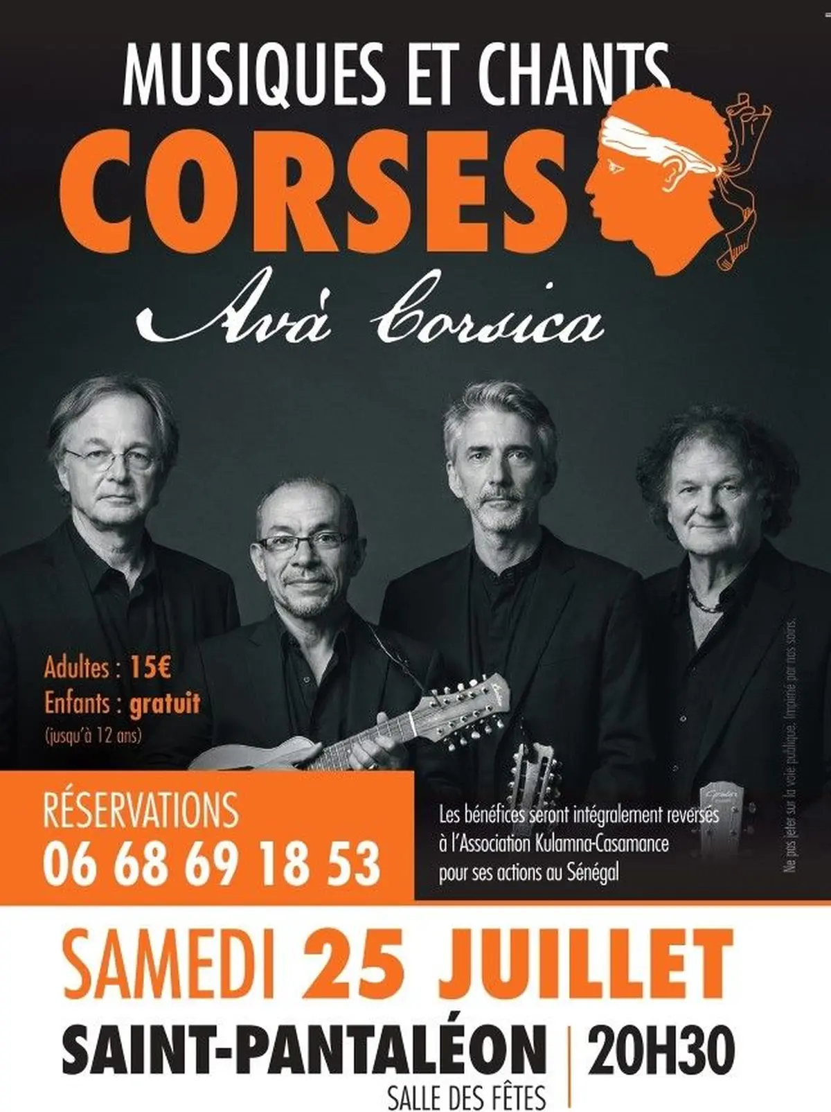 Concert de chants et musiques corses avec AVA Corsica