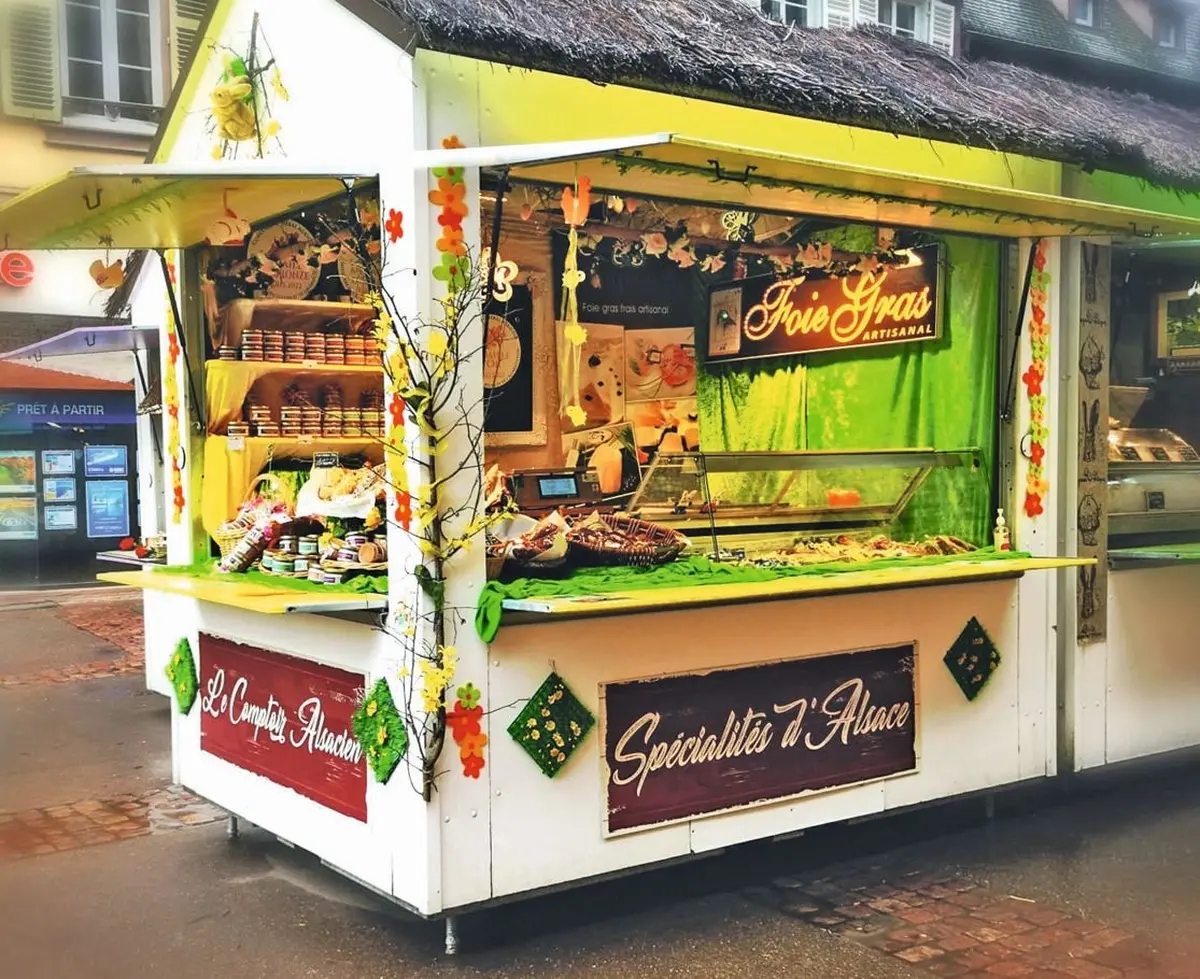 Le stand du Jean-Noël Schellenberger au Marché de Printemps de Colmar
