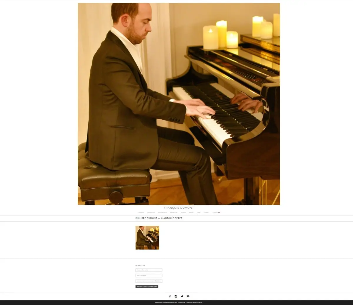 Récital de Piano avec le prodigieux François Dumont Vendredi 16 Janvier 20H 