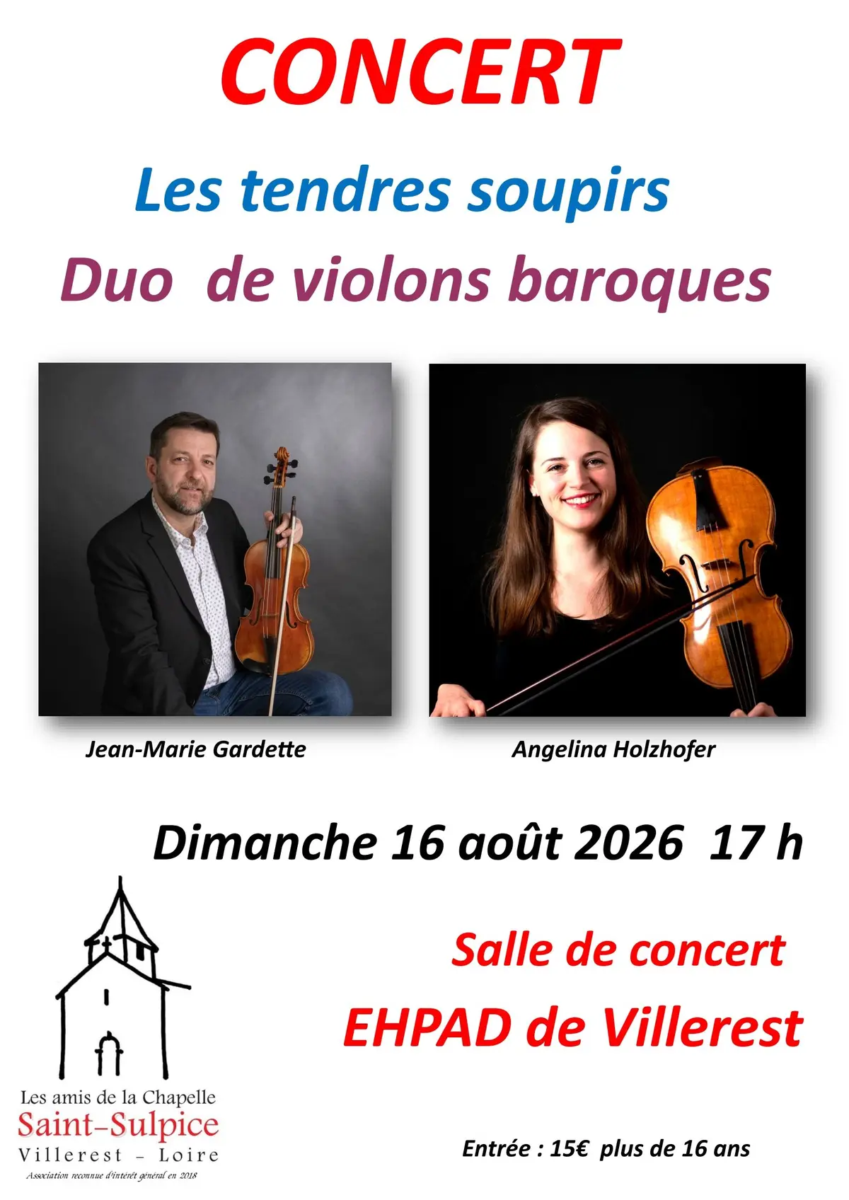 Concert Les Tendres Soupirs