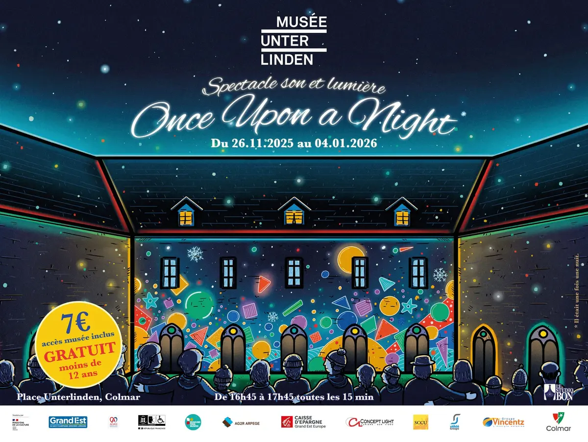 Spectacle son et lumière « Once Upon a Night » dans le cloître du Musée