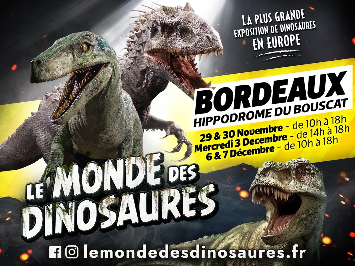 Les monde des dinosaures à Bordeaux