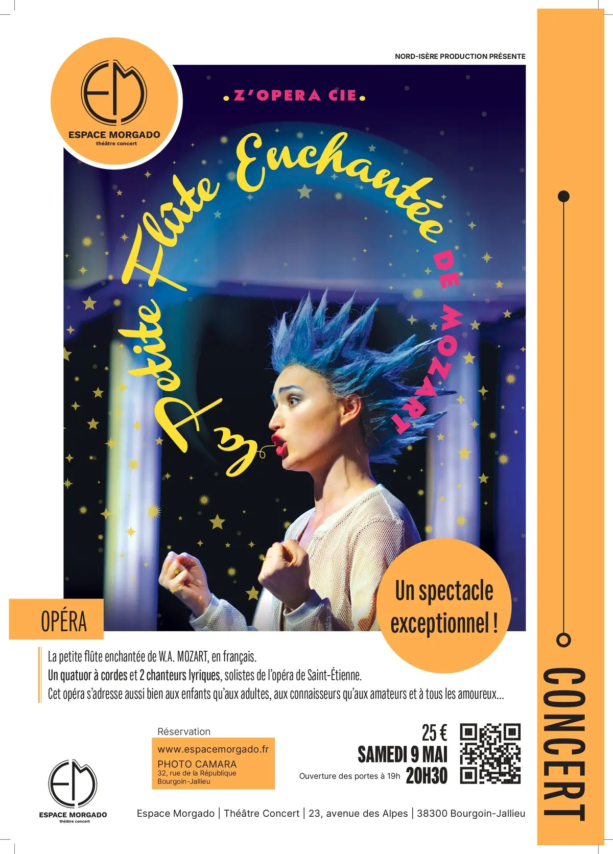 La petite fl&ucirc;te enchant&eacute;e de Mozart le 9 mai