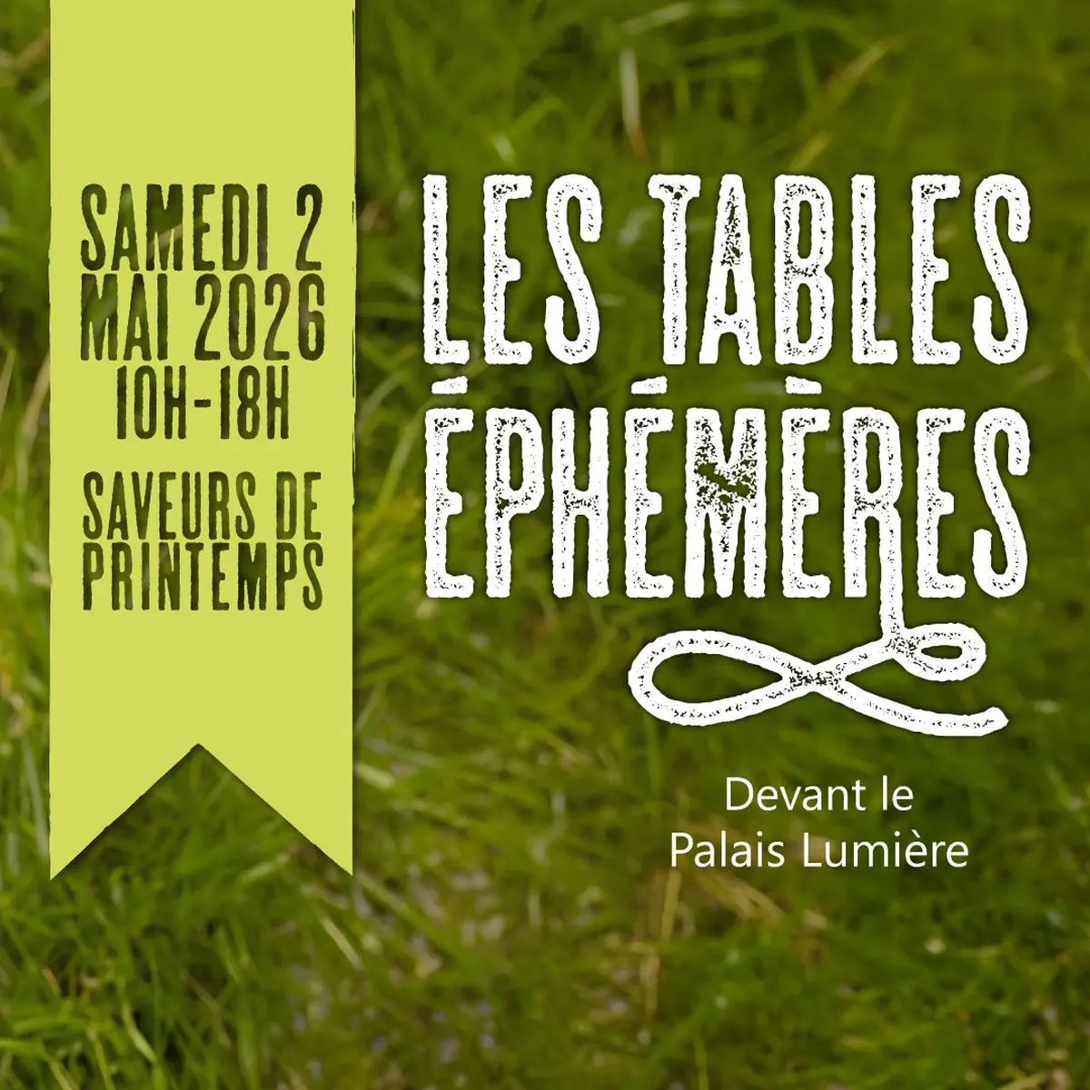 Les tables &eacute;ph&eacute;m&egrave;res du Printemps &agrave; Evian