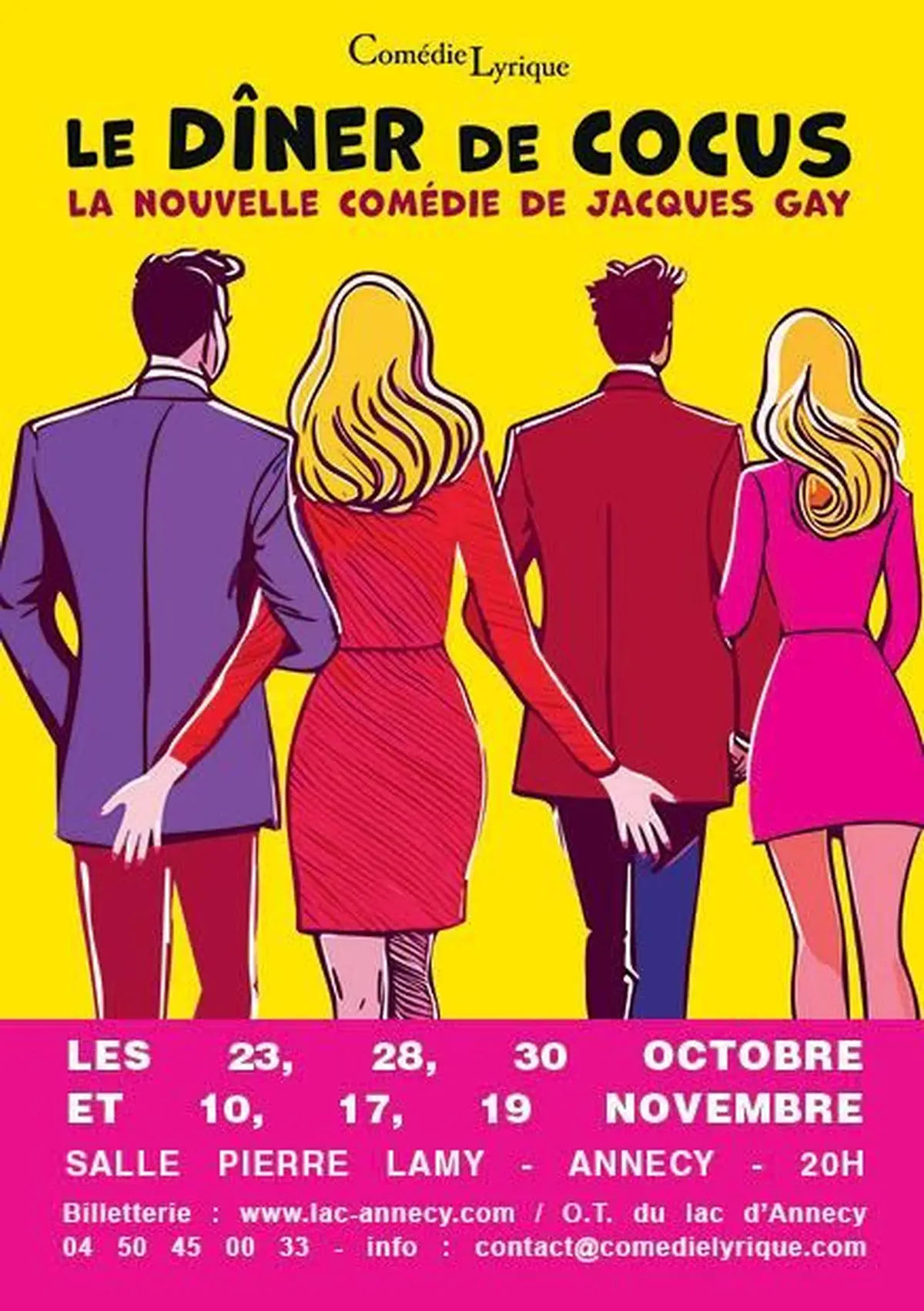 Le dîner de Cocus la nouvelle comédie de Jacques Gay