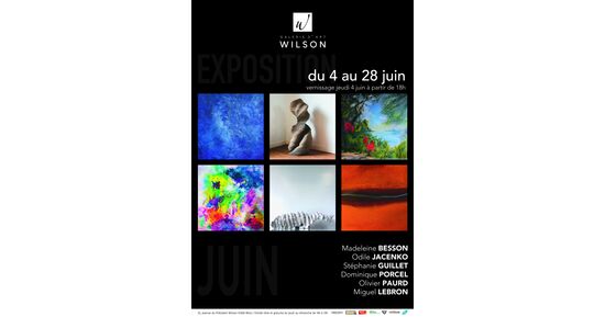 Exposition de Juin 2026 &agrave; la Galerie d&rsquo;Art Wilson.