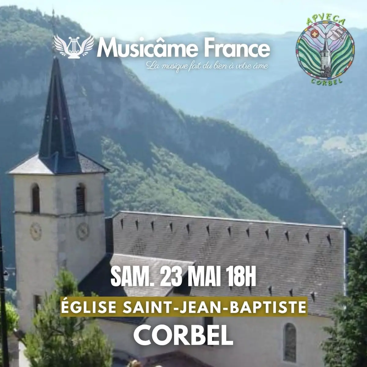 Concert Music&acirc;me France &agrave; Corbel : Bach, Vivaldi, Mozart, Caccini, Cantemir,