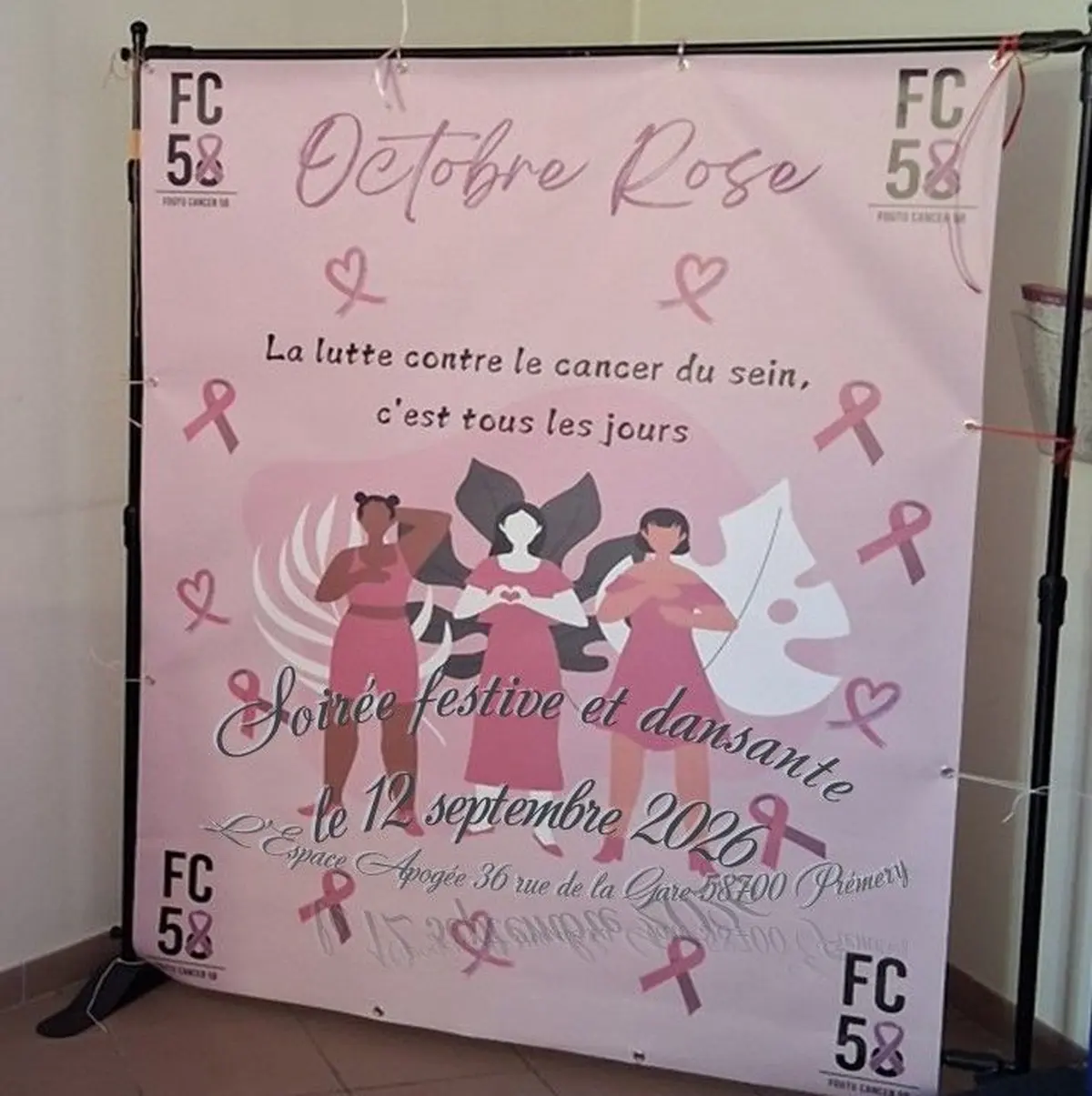Soir&eacute;e festive et dansante au b&eacute;n&eacute;fice de Foutu Cancer 58 - Octobre Rose