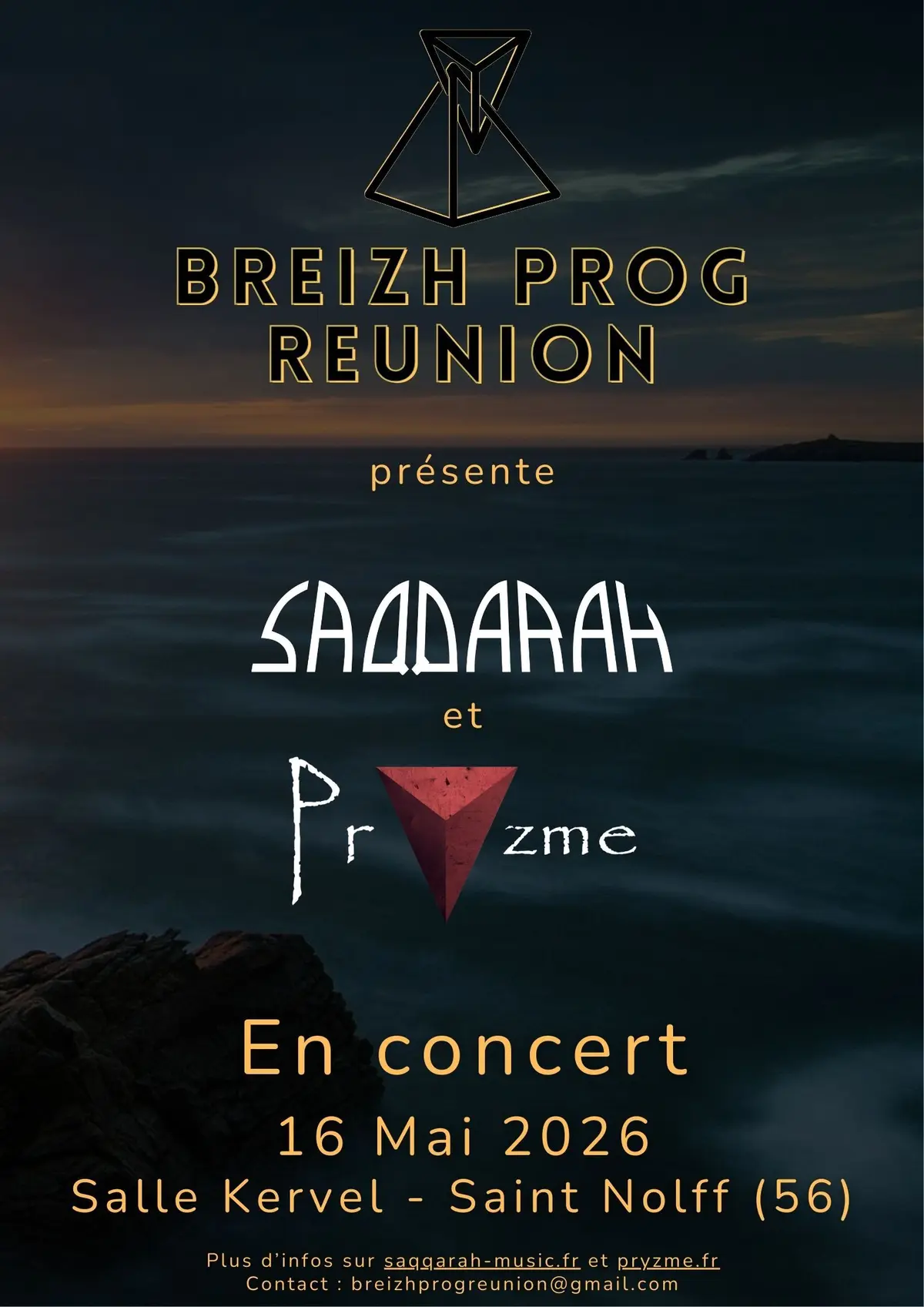 Breizh Prog R&eacute;union pr&eacute;sente PRYZME & SAQQARAH en concert