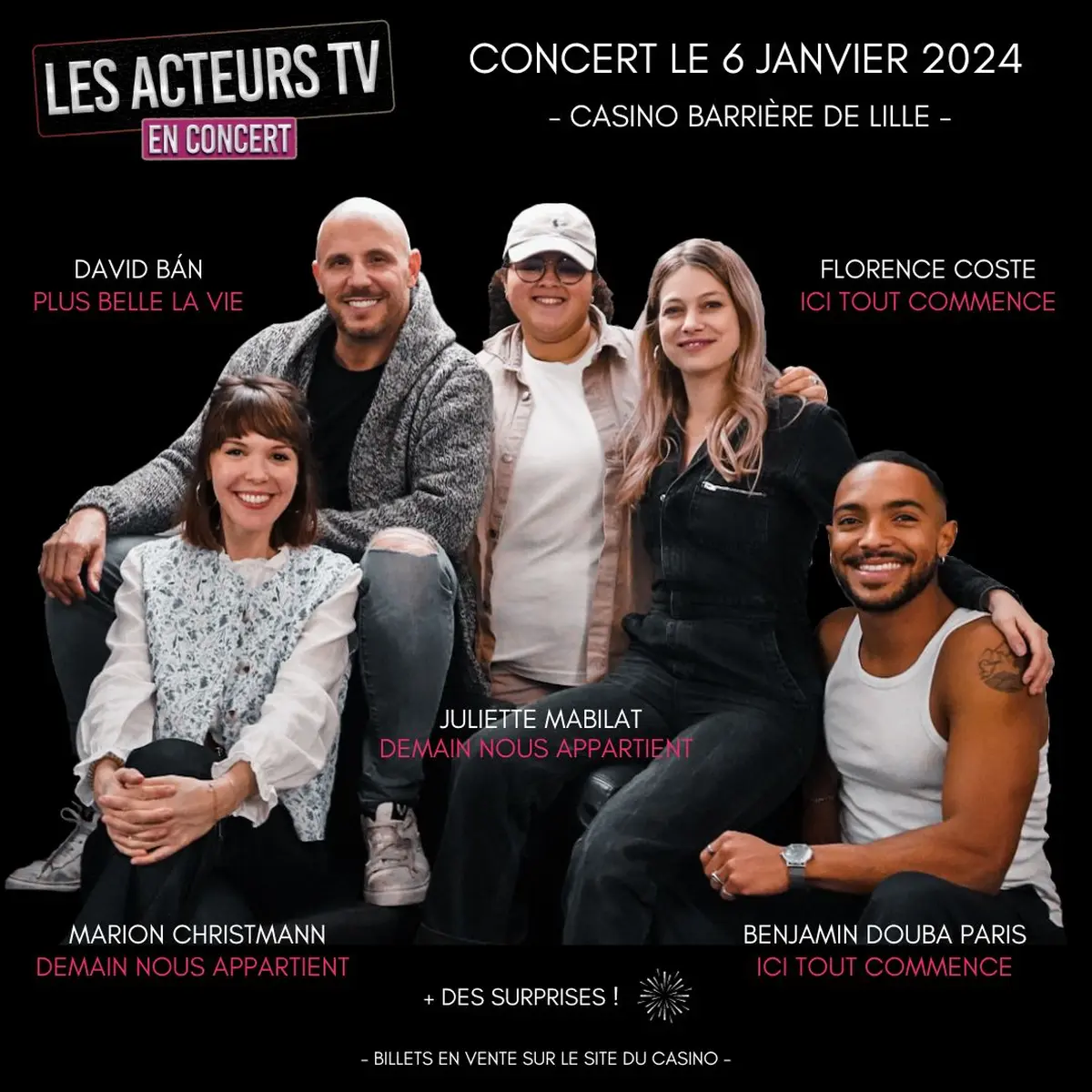 Les acteurs TV en concert