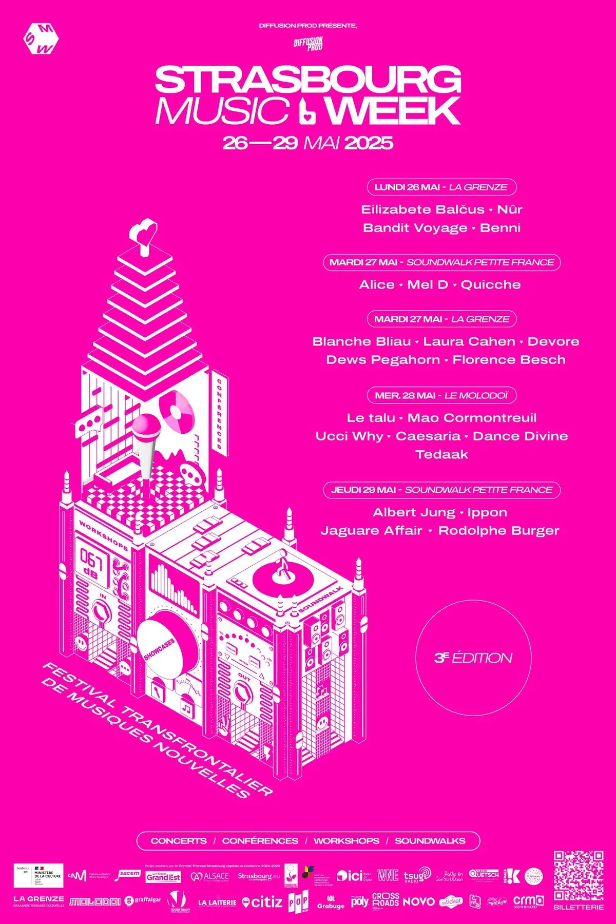 L'affiche de la Strasbourg Music Week 2025