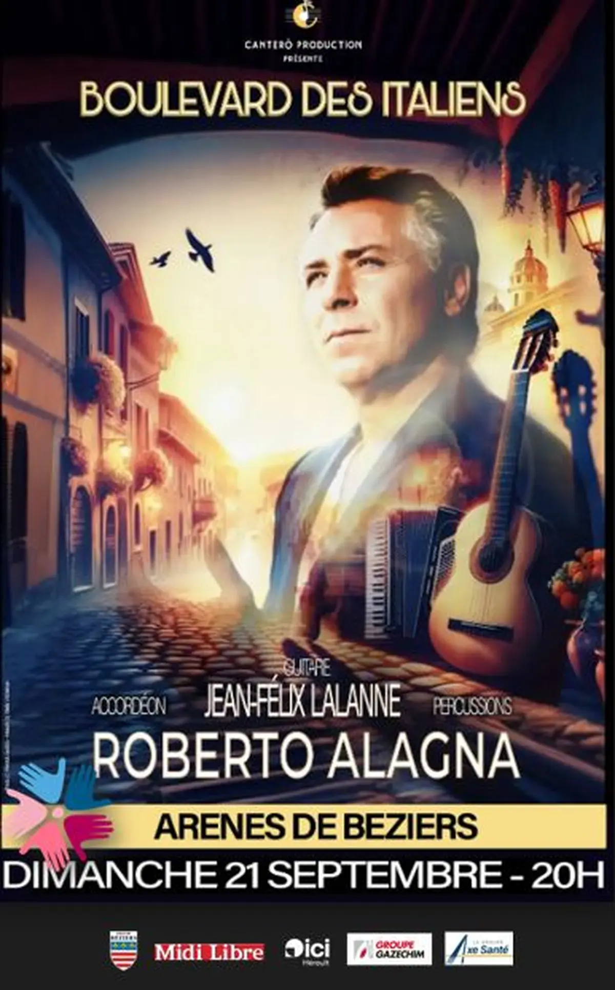 Roberto ALAGNA aux Arènes de Béziers le 21 septembre 2025 avec BELISE