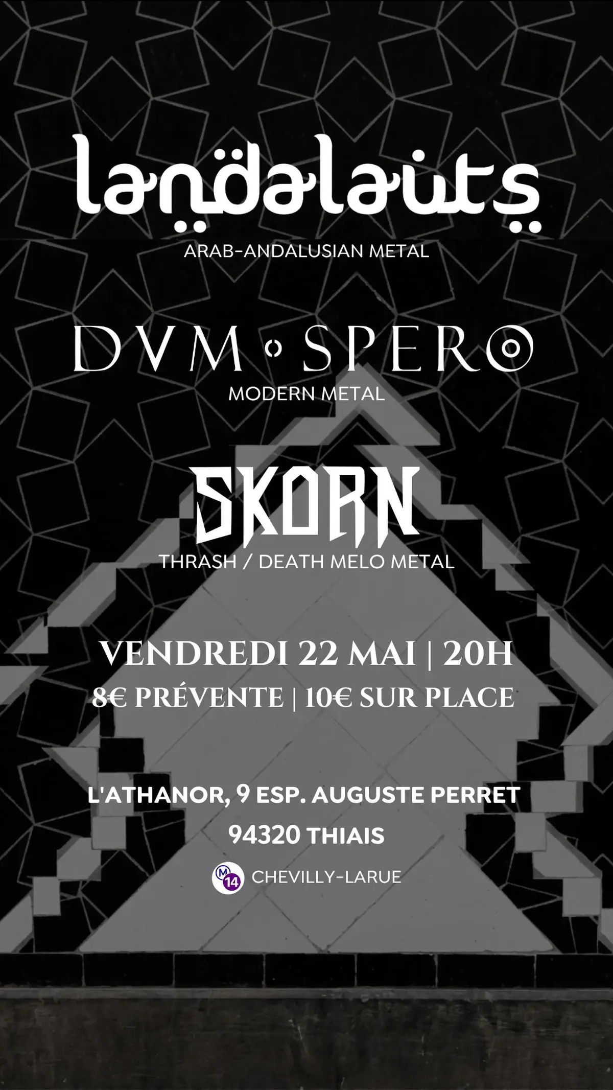 Concert Metal &agrave; l'Athanor (Landalauts, Dvm spero, Skorn)