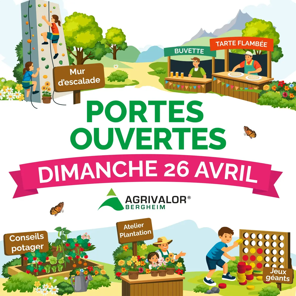 Portes Ouvertes Agrivalor &agrave; Bergheim : jardin, animations & famille