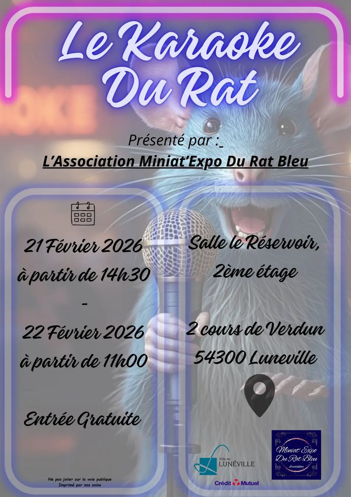 Le karaok&eacute; du Rat