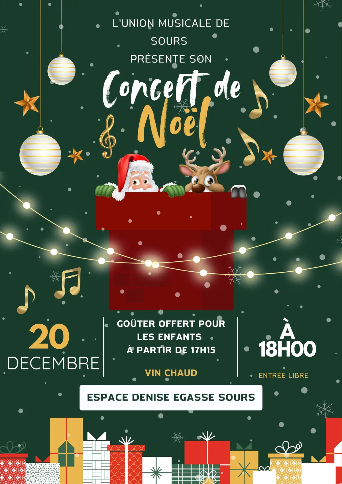 Concert de Noel Union Musicale de Sours