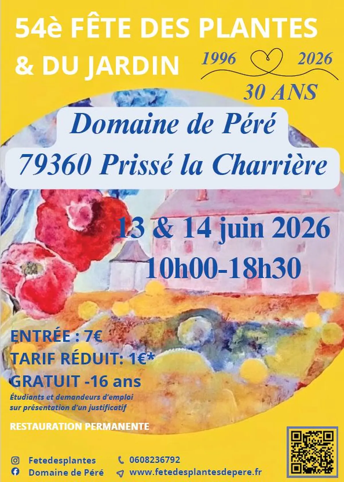 30 ans de la F&ecirc;te des Plantes et du Jardin du Domaine de P&eacute;r&eacute;