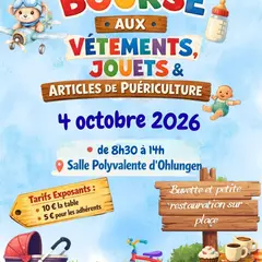 Bourse aux vêtements et articles de puériculture 