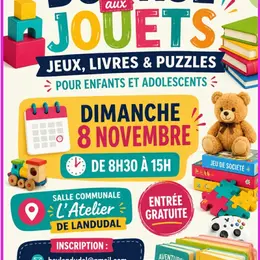 Bourse aux jouets, jeux, livres enfants et adolescents