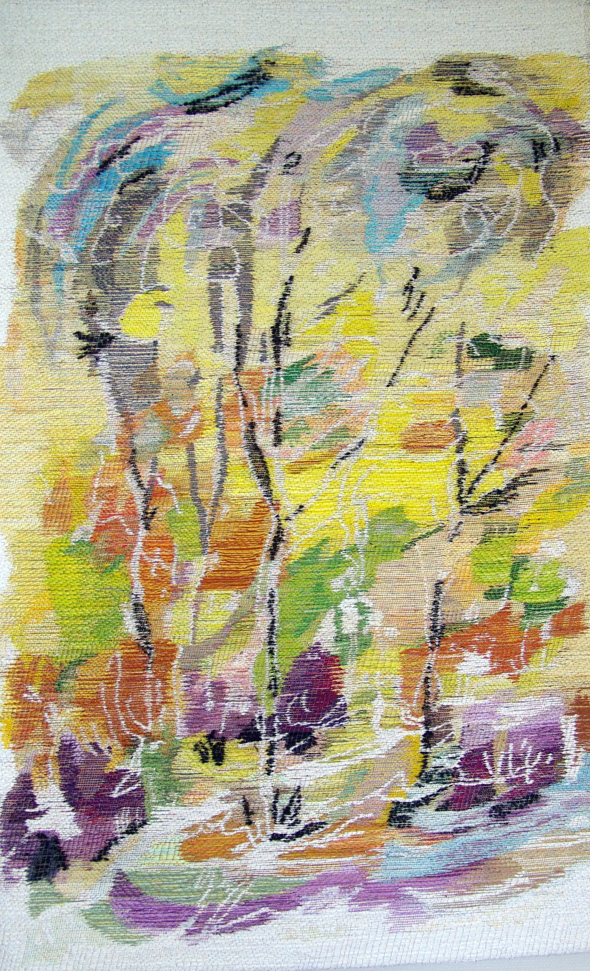 Exposition de tapisserie contemporaine par Agnès Barré-Masurier, artiste licière