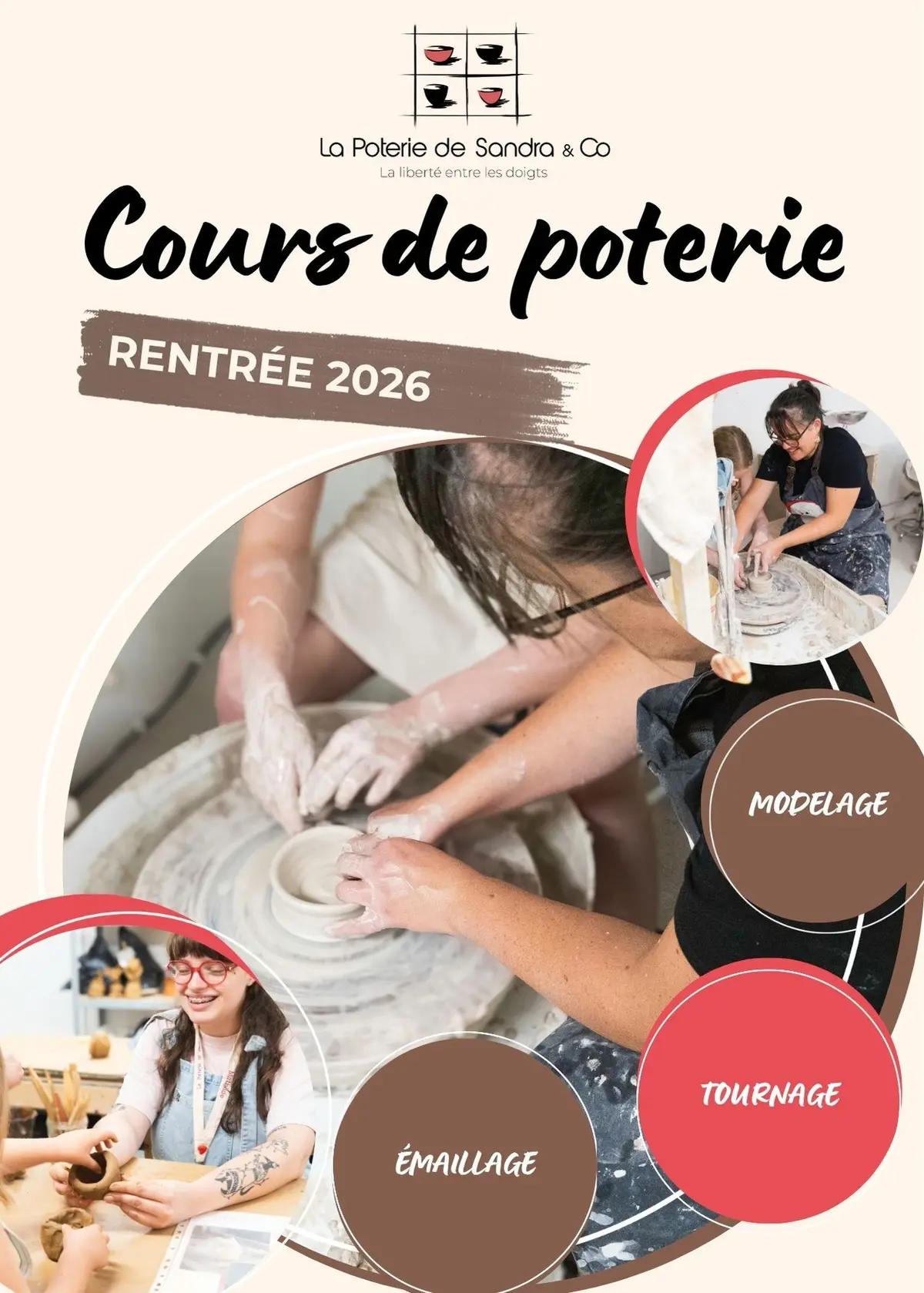 La rentrée 2026 cours de poterie 