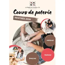 La rentrée 2026 cours de poterie 