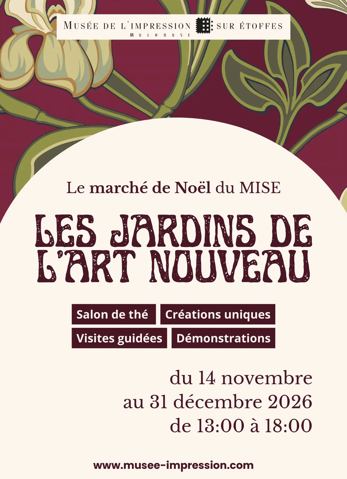 Marché de Noël du MISE : Les Jardins de l'Art Nouveau