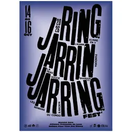 Jarring Fest' 2026 - 3 jours, 3 lieux du 14 au 16 octobre