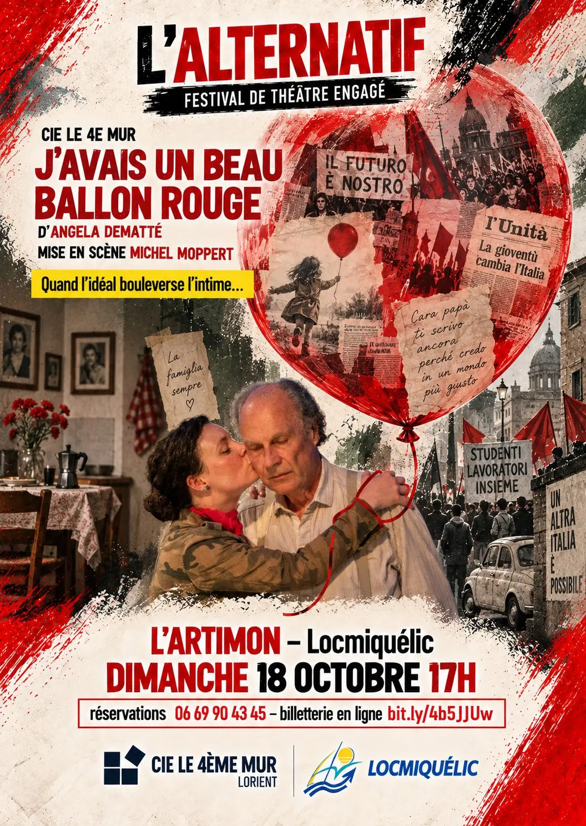 J'avais un beau ballon rouge, une pièce d4angela Dematté par la Cie Le 4e Mur
