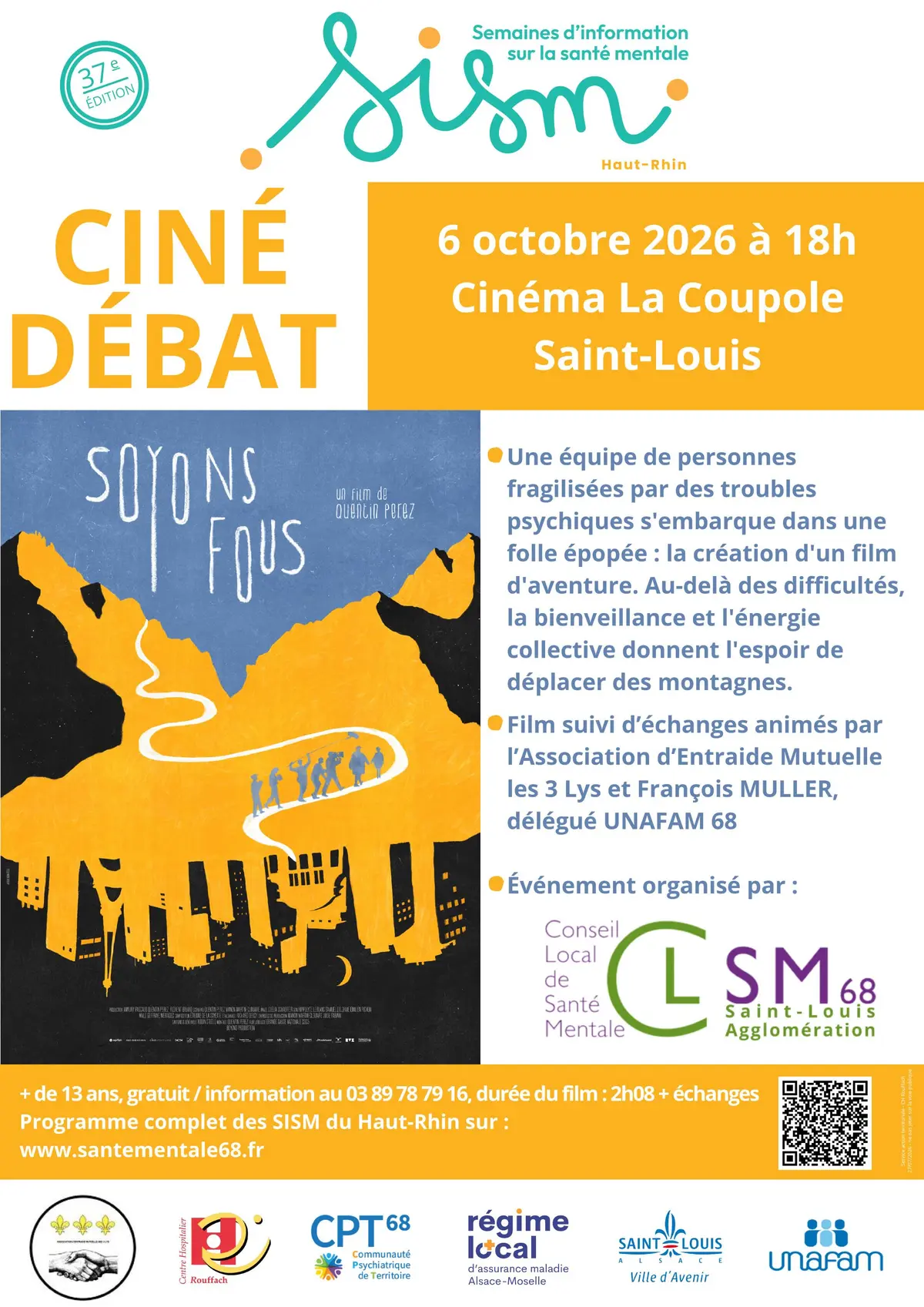 Ciné-débat Soyons fous