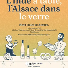 L'Inde à table, l'Alsace dans le verre